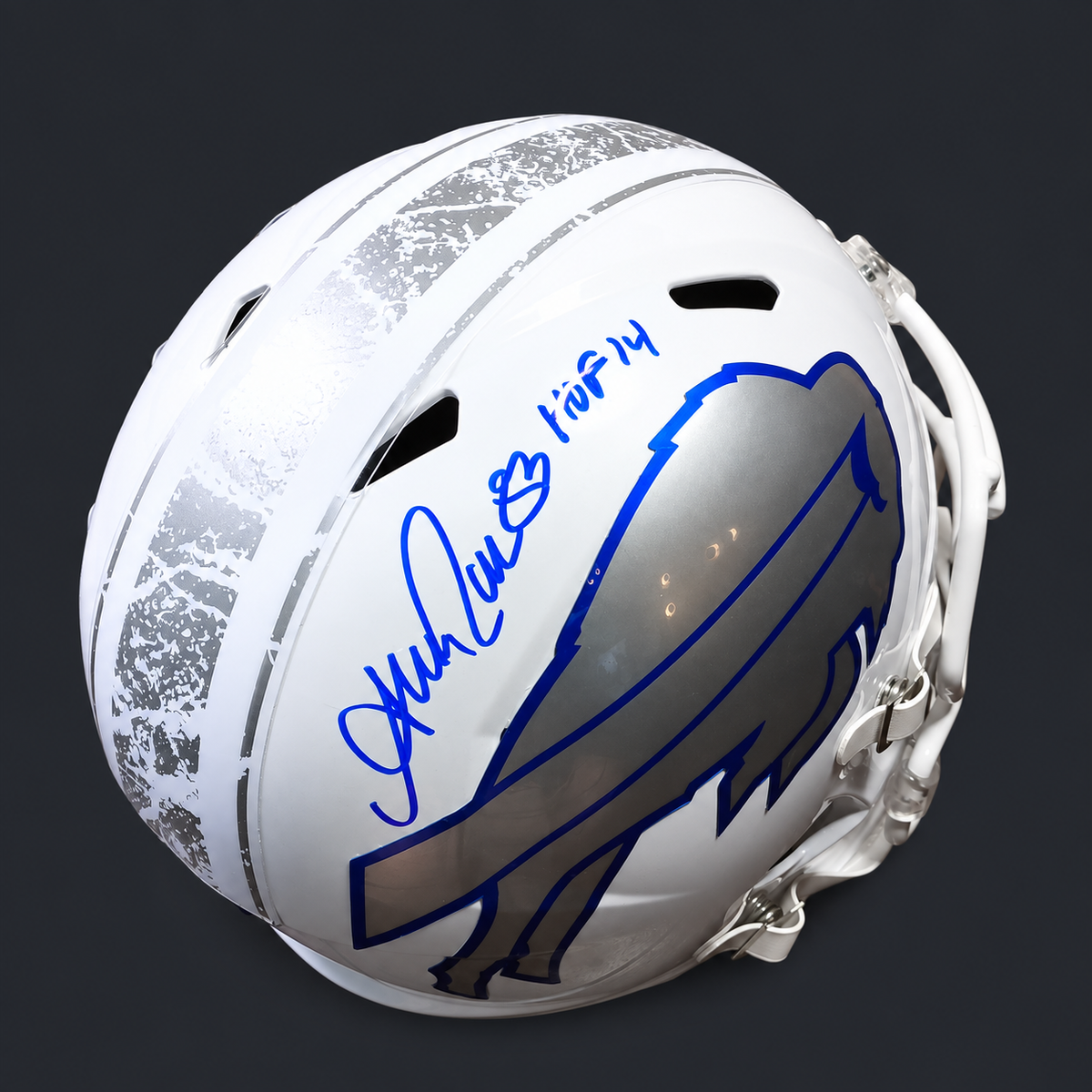 Andre Reed Signed Buffalo Bills Full-Size Replica Helmet – HOF 14 – Beckett Witnessed