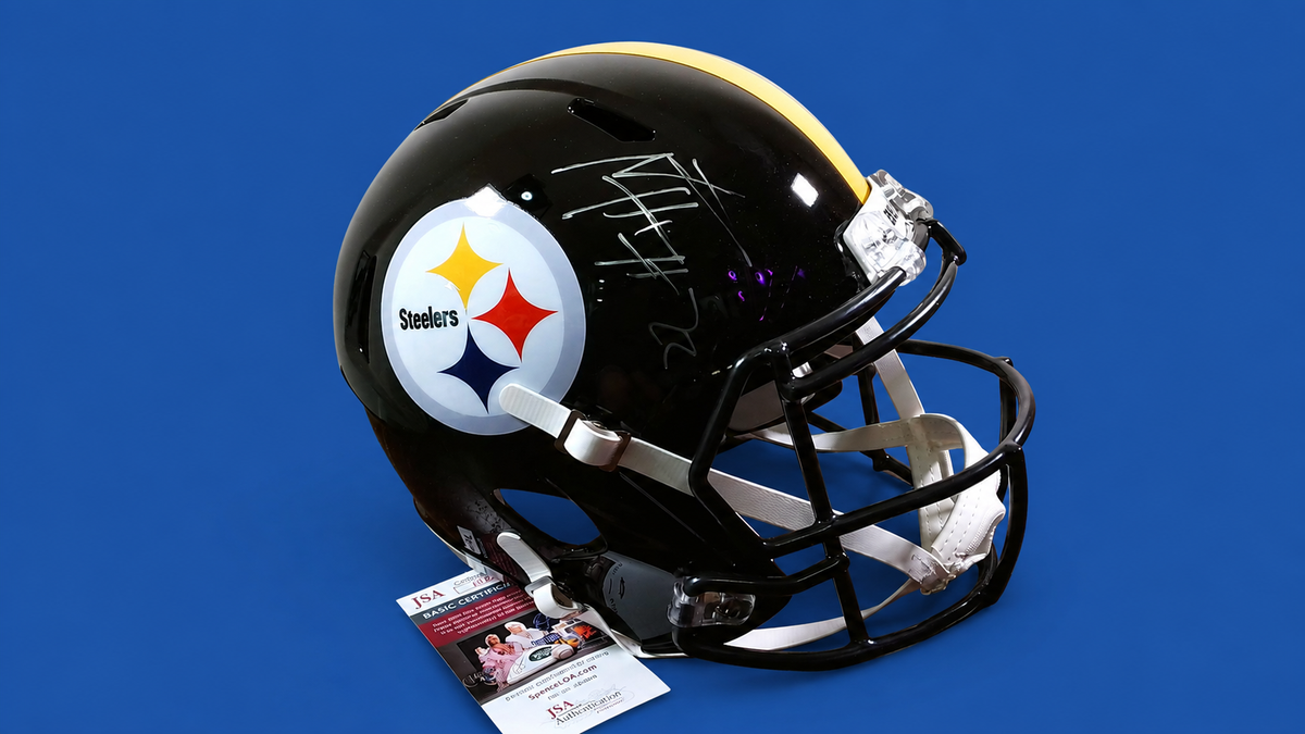 Najee Harris Signed Pittsburgh Steelers Replica Helmet – JSA Certified
