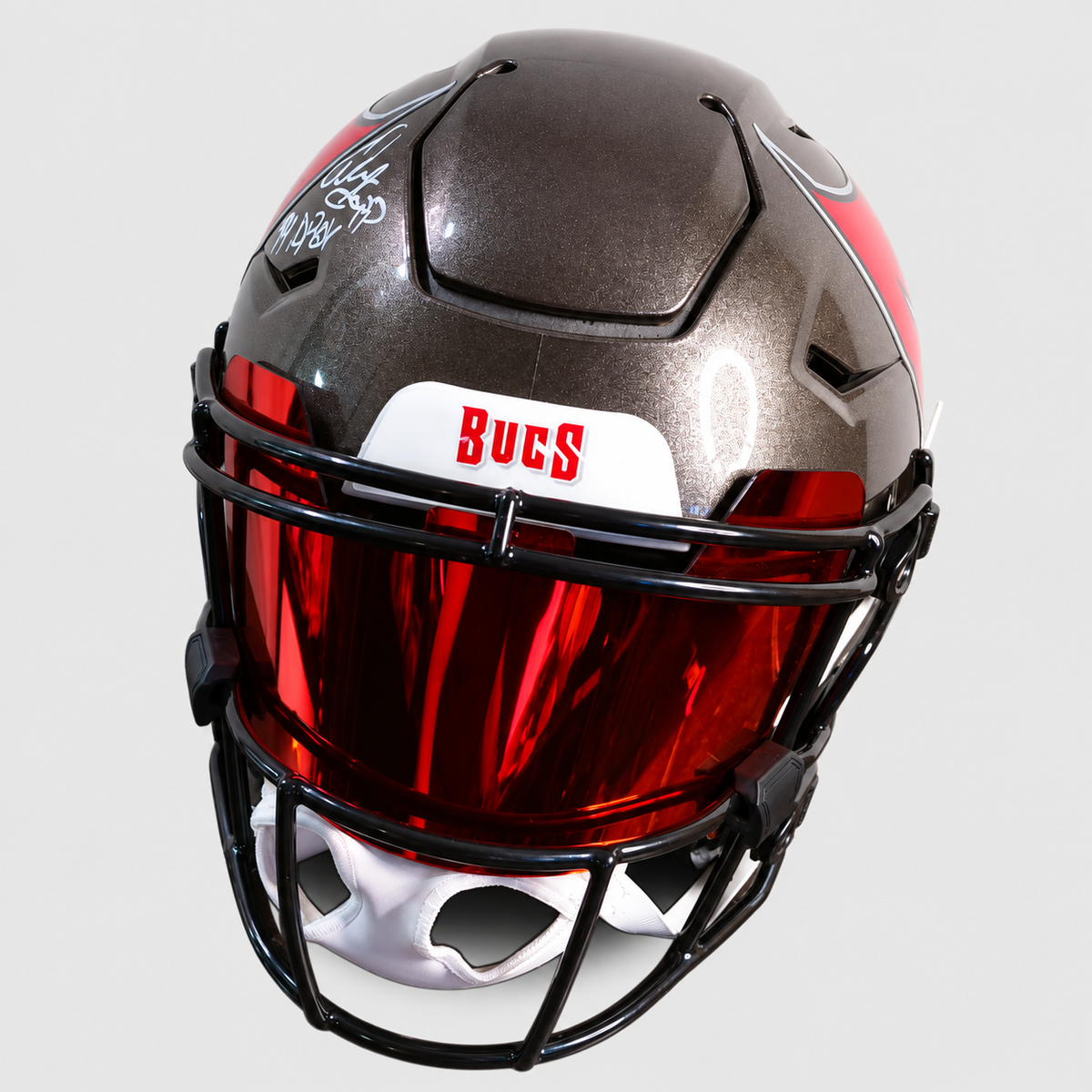 Warren Sapp Signed Tampa Bay Buccaneers Riddell SpeedFlex Helmet – “99 DPOY” Inscription – Fanatics Authentic