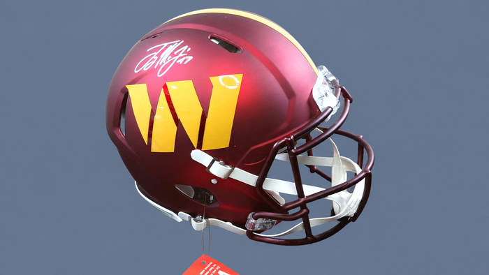 Terry McLaurin Autographed Washington Commanders Authentic Football Helmet – Beckett Witnessed